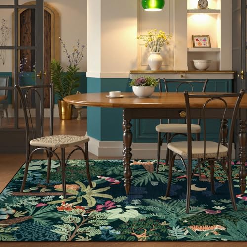 Midnight Jungle Kids Room Rug (35 Sq Ft)