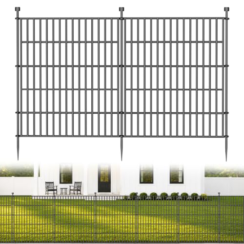 No Dig Garden Fence Outdoor for Yard (629.2 Sq Ft)