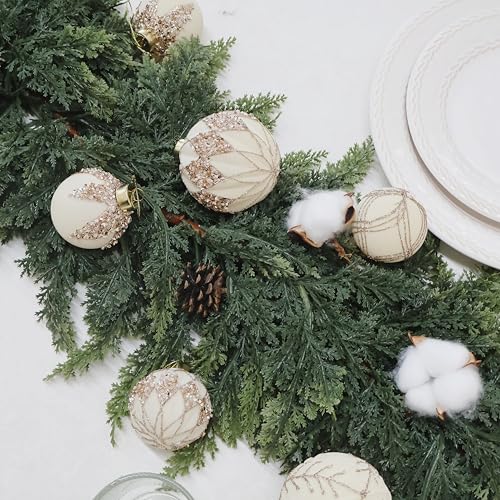 20PCS Velvet Ornaments for Christmas Tree (20 Count)