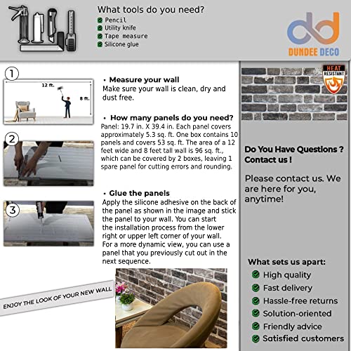 3D Wall Panels Faux Brick