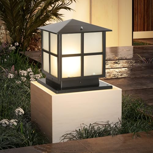 9.84In Pillar Lights Outdoor Post Caps Lights