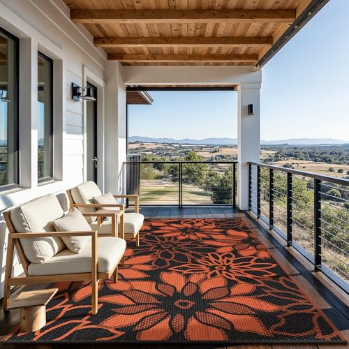 Outdoor Rug Waterproof for Patio Decor (54 Sq Ft)