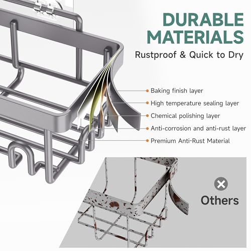 6 Pack Rustproof & Waterproof Shower Caddy (6 Count)