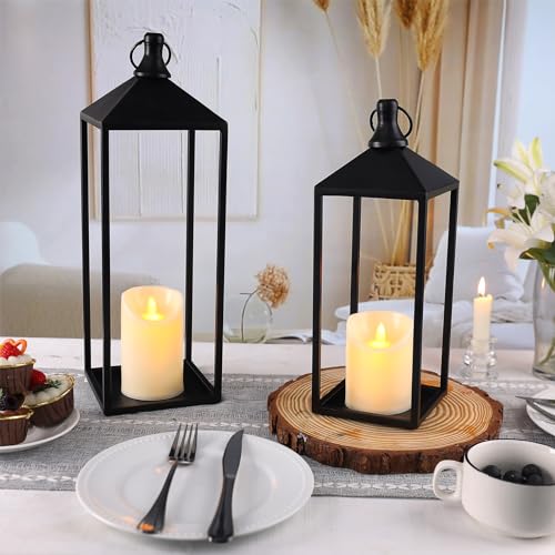Lanterns Decorative Outdoor Indoor (2 Count)