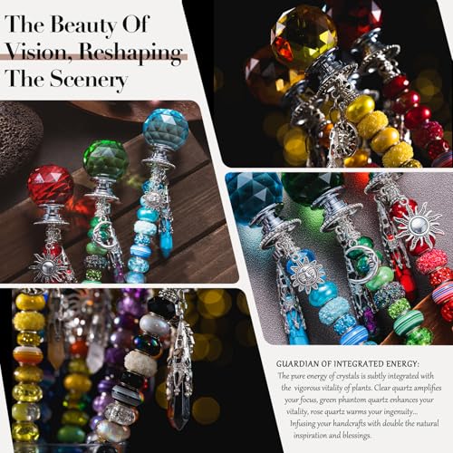 260Pcs DIY Beaded Garden Stakes