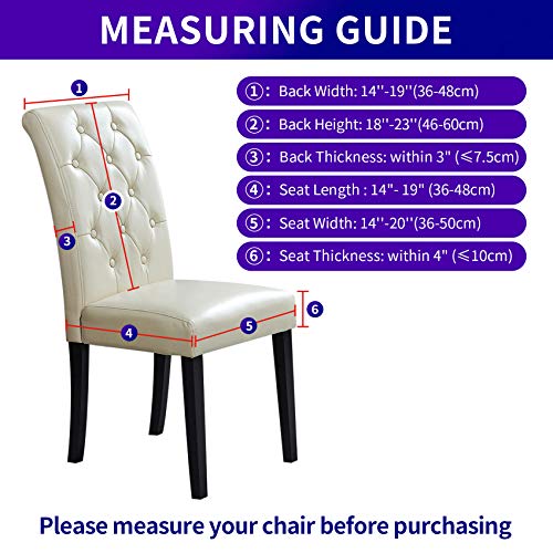 Stretch Chair Covers for Dining Room Set of 2