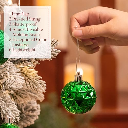 50ct Christmas Tree Decorations Ball Ornaments 2 Inches (50 Count)