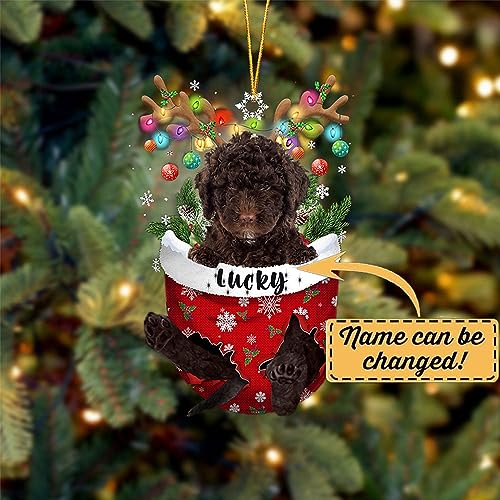 Spanish Water Dog Christmas Ornament