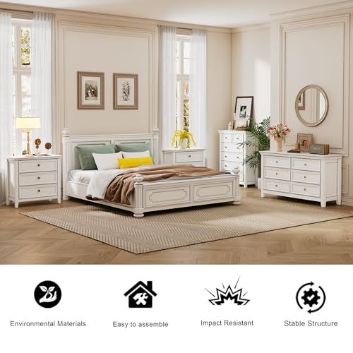 White 6 Drawer Dresser