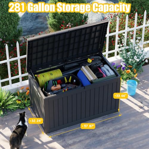 281 Gallon Outdoor Deck Box