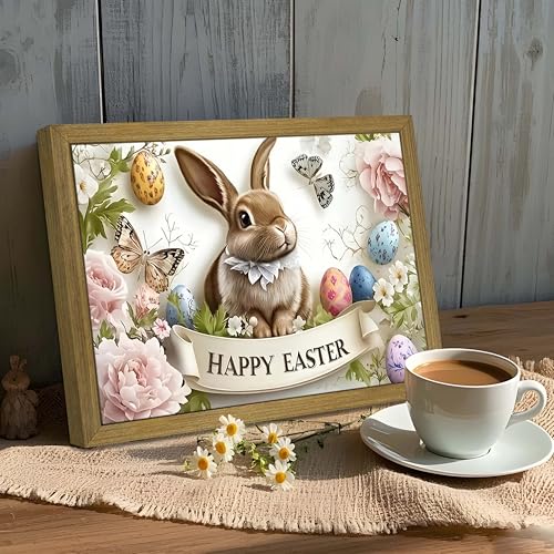 Framed Easter Bunny Wall Art