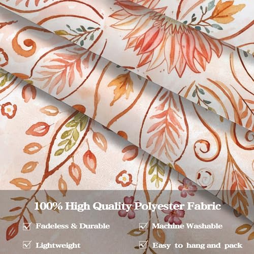 Floral Mandala Tapestry Boho Tapestry for Bedroom Orange Tapestries Wall Hanging Living Room Wall Art and Home Decor 70x90