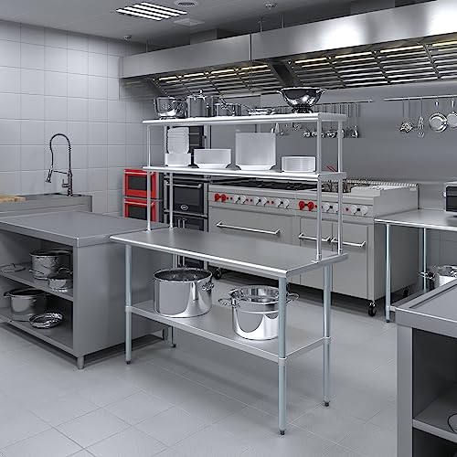 60 Inch Double Tier Overshelf