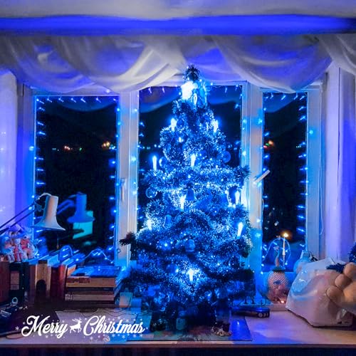150 LED Blue String Lights Indoor (59 Foot)
