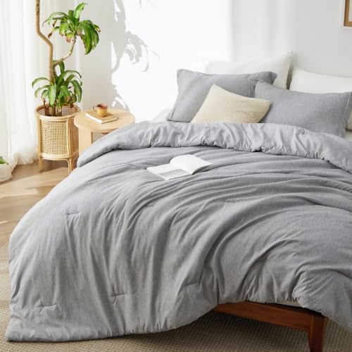 Light Grey Cal King Comforter Set