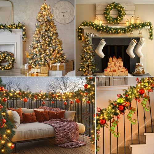 4 Pack Timer Christmas Fairy Lights Battery Operated 16.4FT 50 LED (200 Count)