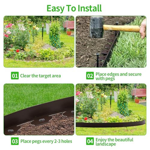 Landscape Edging Kit Flexible Lawn Edging (2 Count)