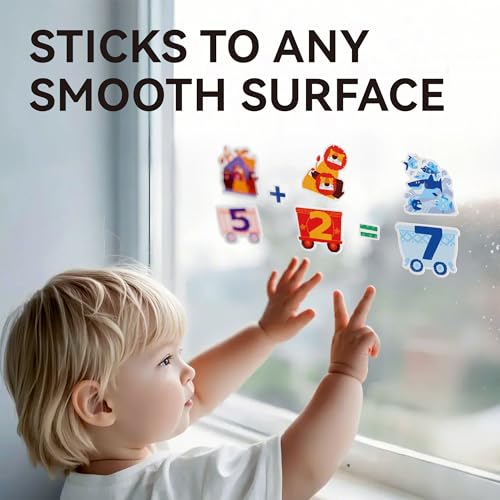 Dotimo 25 PCS Removable Reusable Animal Window Stickers for Toddlers 1