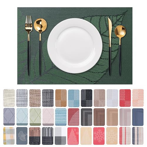 Placemats Set of 6 Washable Indoor (6 Count)