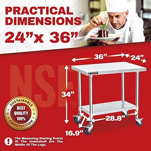 24x36 NSF Stainless Steel Cart (656 Ounce)