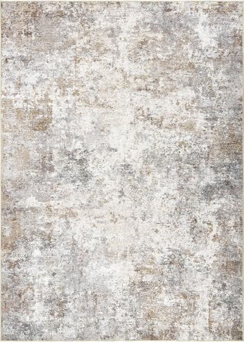 12x15 Area Rug Living Room Rugs Extra Large Brown Grey Carpet (24 Count)