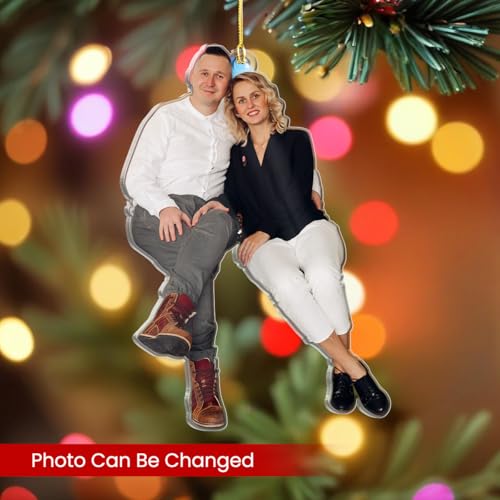 Personalized Photo Ornament for Couple