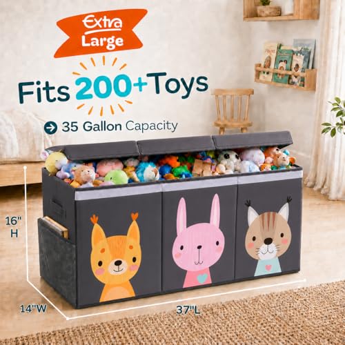 Extra Large Toy Storage Organizer with Lid