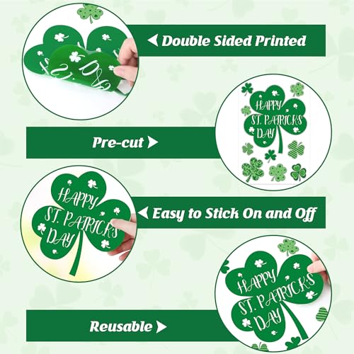 9 Sheets St Patricks Day Window Clings (9 Count)
