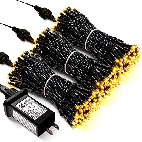 300 LED Warm White Christmas Tree Lights Plug in (43.2 Foot)