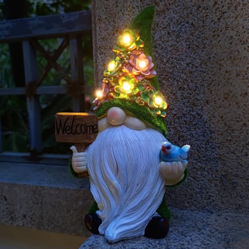 Solar Gnomes Garden Statues
