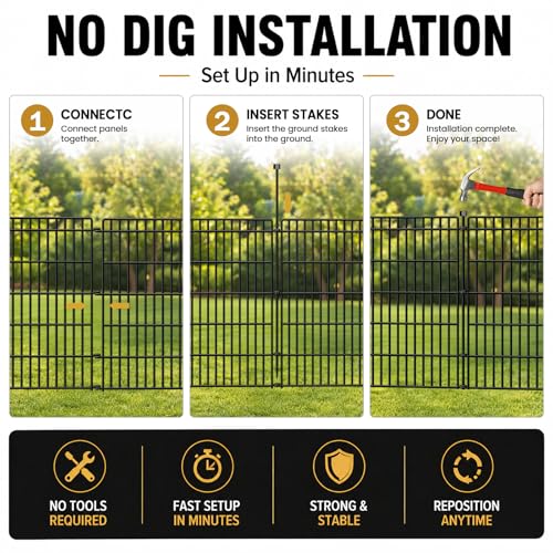 No Dig Garden Fence