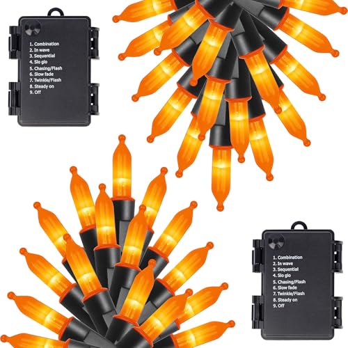 16 Ft 50 LEDs Halloween Mini String Lights (34 Foot)