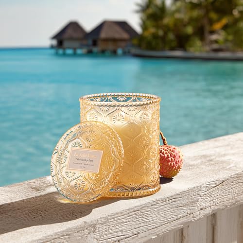 Tahitian Lychee Scented Candle for Home (6 Ounce)