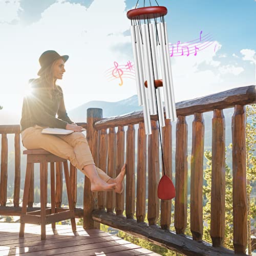 Large Aluminium Wind Chimes Outside