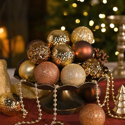 50ct Christmas Tree Decorations Ball Ornaments 2.36 Inches (50 Count)