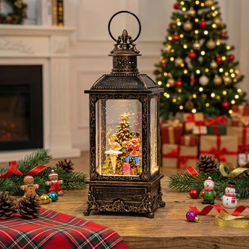 Christmas Snow Globe Nutcracker Lantern