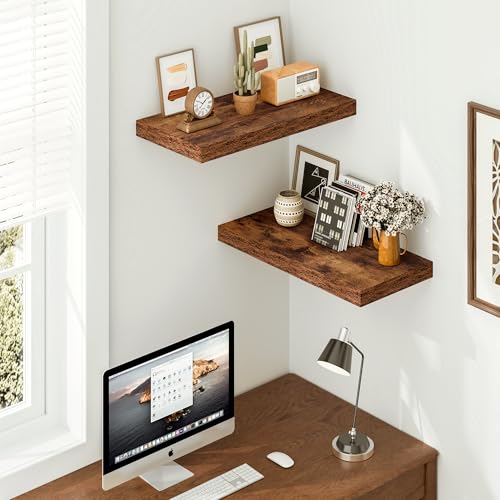 12 Inch Deep Floating Shelves (2 Count)