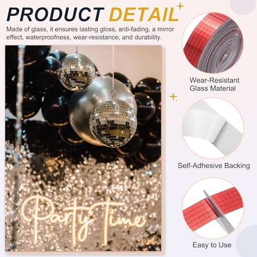 5x5mm Self Adhesive Mirrors Mosaic Tiles (8000 unidad)