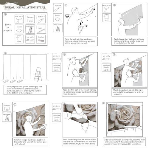 3D Rose Flower Wallpaper Large Floral wall murals for Bedroom 159"x107"