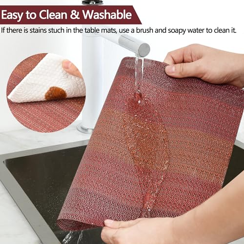 Red Placemats Set of 6 (6 Count)