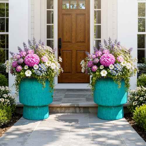 16.8" Planters for Outdoor Plants (2 Count)