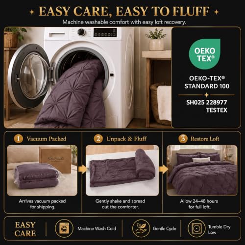 King Comforter Set Cocoa Powder