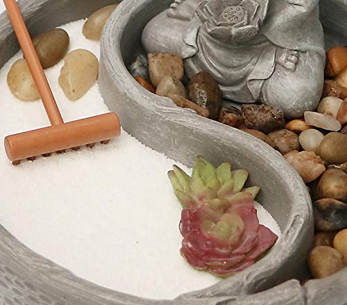Mini Zen Garden Kit for Desk with Lotus