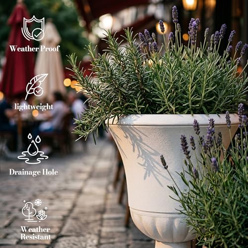 Garden 2 Pack Urn Plastic Planters (2 Count)