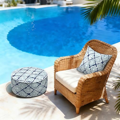 Inflatable Stool Ottoman Footrest with Handle