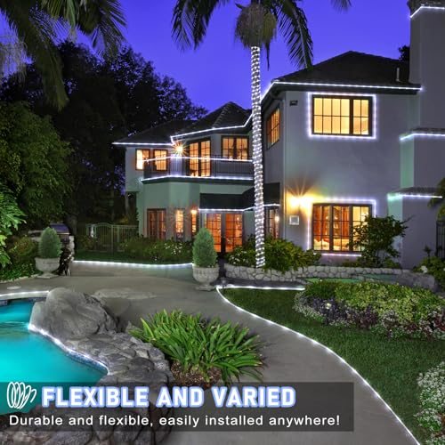 66FT 200 LED Rope Lights for Outside