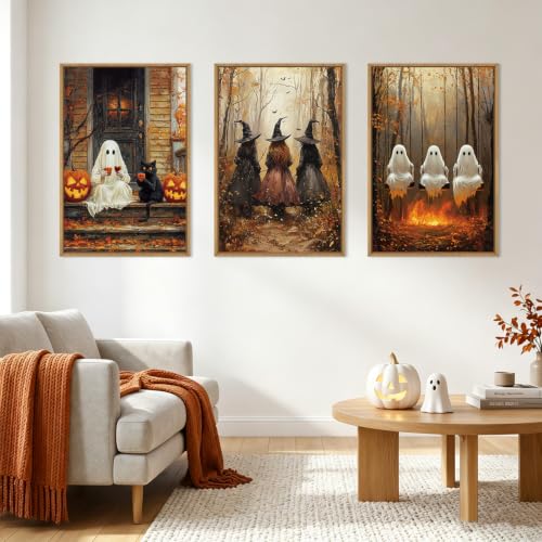 Framed Halloween Canvas Wall Art