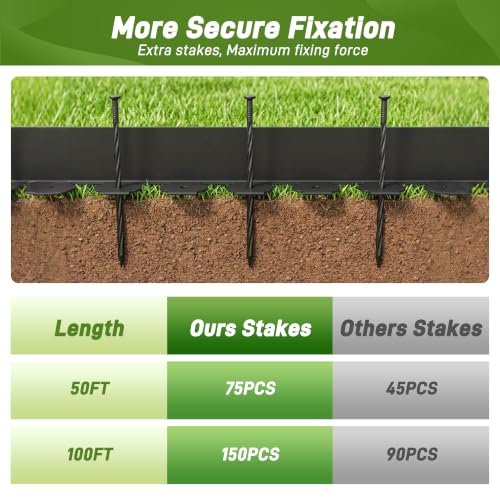 Extra 6.29" x 50' Landscape Edging