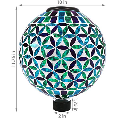 Sunnydaze Solar Gazing Ball for Garden