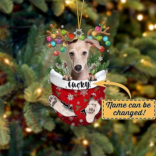 Italian Greyhound Dog Christmas Ornament